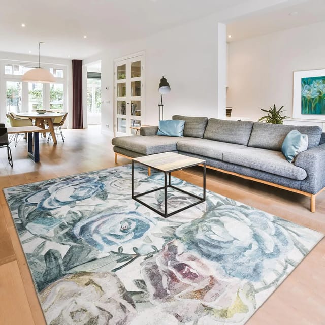Floral Area Rug 6x9