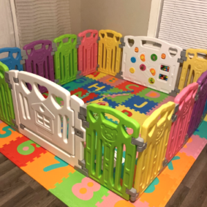 Baby Playpen - 14 Multicolor Panels